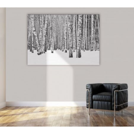 BLACK AND WHITE FOREST Canvas print