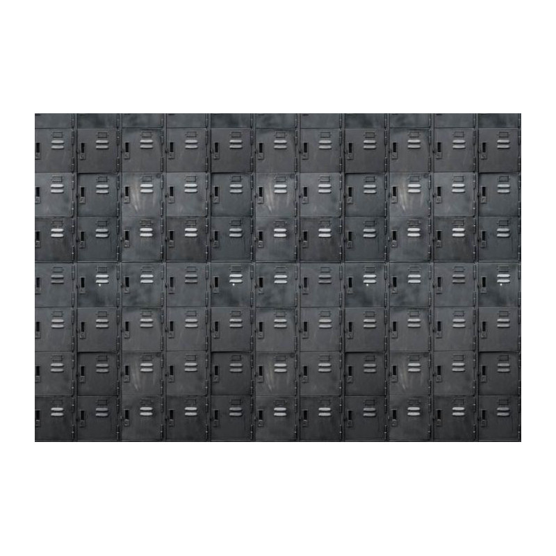 Papier peint panoramique BLACK LOCKERS - Papier peint noir