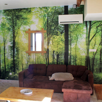 Poster forêt dans le salon