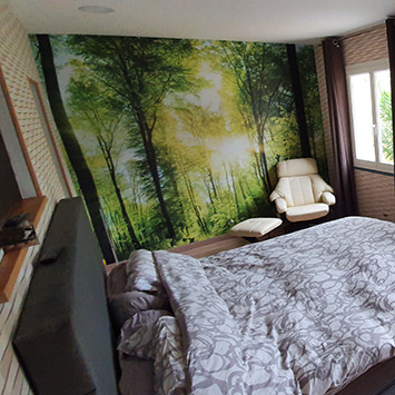 Poster forêt dans la chambre