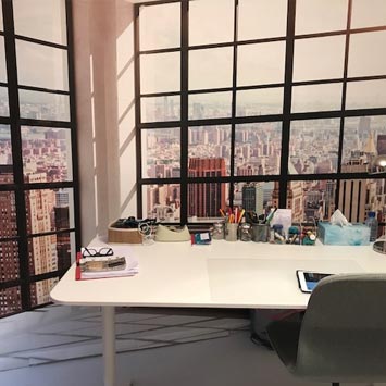 Papier peint New York inside dans bureau