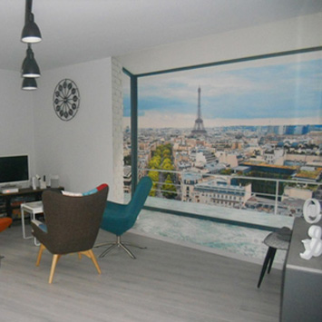 Papier peint Paris at home chez Noella