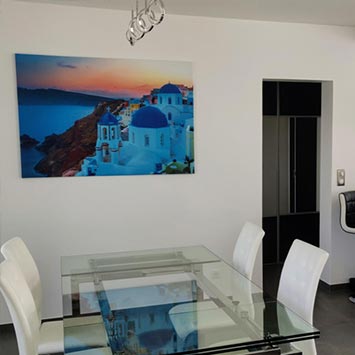 Tableau Santorin chez Mickaël