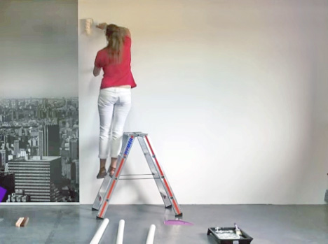 Pasting the wall