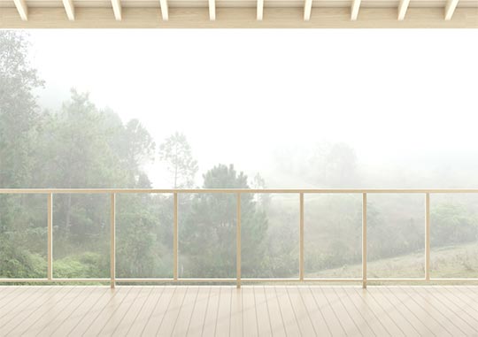 Balcon sur la nature