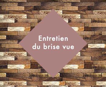 Comment entretenir son brise vue ?