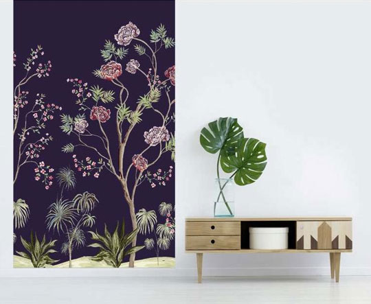 Papier peint déco entrée de la maison