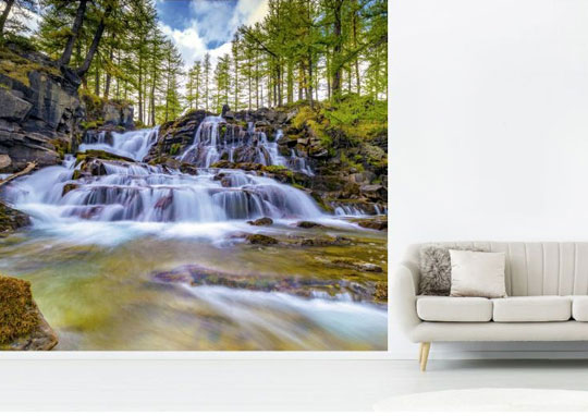 Panoramic photo wallpaper
