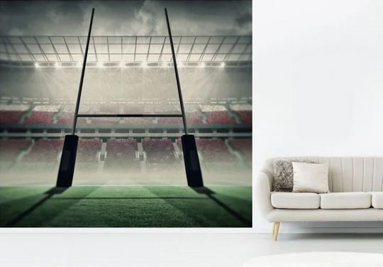 Papier peint panoramique sport rugby