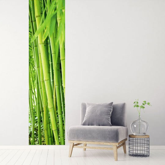 Papier peint zen bambou vert