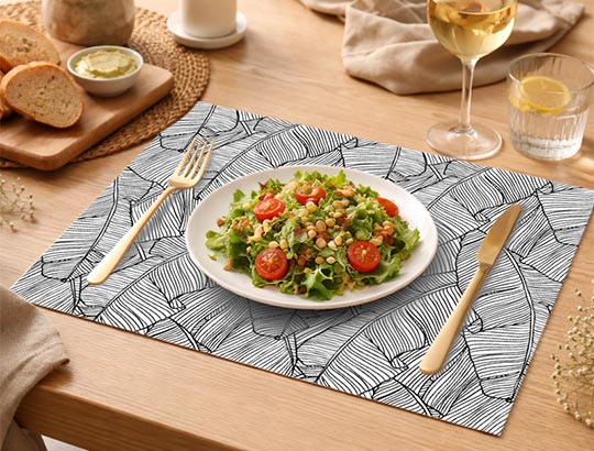 Set de table design sur la table