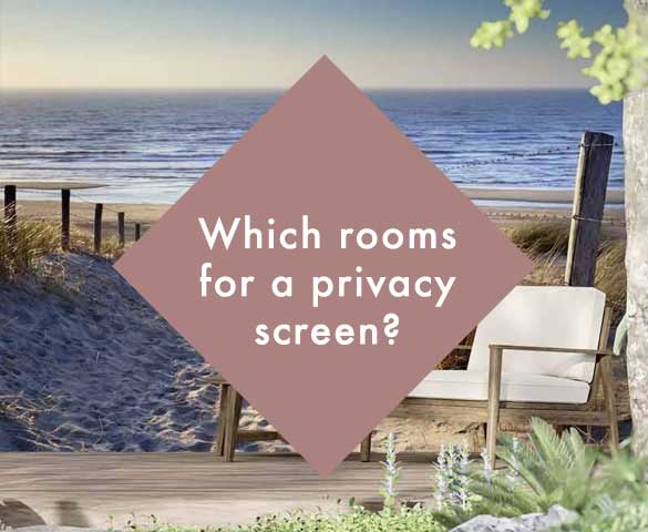 Which rooms can be fitted with a privacy screen?