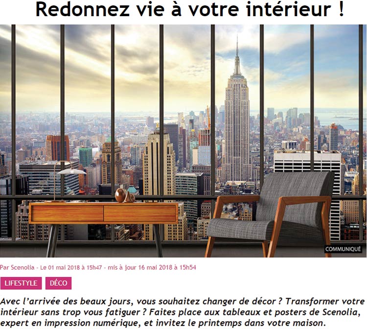Redonnez vie à votre intérieur avec Scenolia