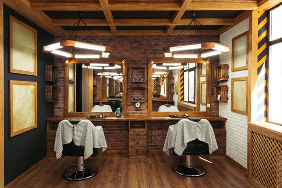 Industrial hairdressing salon
