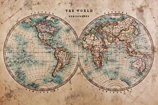 Tableau world in hemispheres