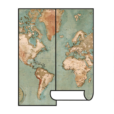 Papel pintado mapa del mundo