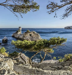 Brise vue calanques à la plage